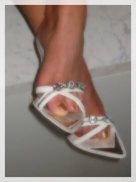 i miei piedini smaltati;)